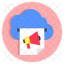 Cloud Marketing Cloud Campaign Cloud Announcement Icon