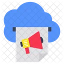 Cloud Marketing Cloud Campaign Cloud Announcement Icon