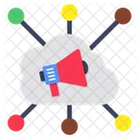 Cloud Marketing Cloud Campaign Cloud Announcement Icon