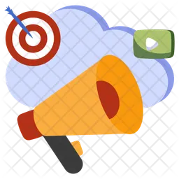 Cloud Marketing  Icon