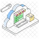 Cloud Marketplace Shop Cloud Service Icon