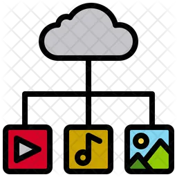 Cloud Media  Icon