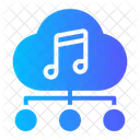 Cloud Media Cloud Music Online Media Icon