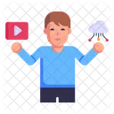 Cloud Media  Icon