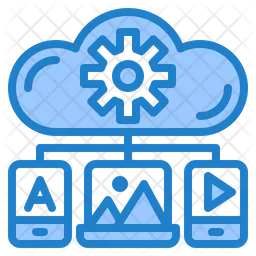 Cloud Media Management  Icon