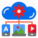 Cloud Media Management Management Cloud Icon