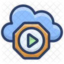 Cloud Media Player Cloud Computing Cloud Music Icon
