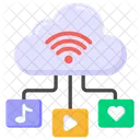 Cloud Internet Cloud WLAN Cloud Medien Symbol