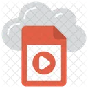 Cloud Medien Datei Symbol