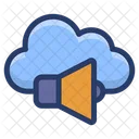Cloud Megaphone Cloud Promotion Cloud Volume Icon