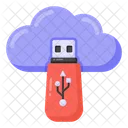 Cloud Storage Cloud Memory Cloud Usb Icon
