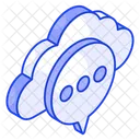 Cloud Message Communication Icon