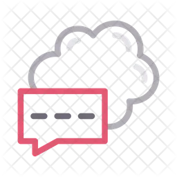 Cloud Message  Icon