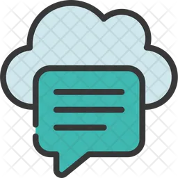 Cloud Message  Icon