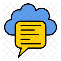 Cloud Message  Icon