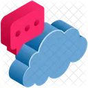 Cloud Message  Icon