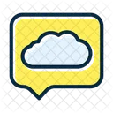 Cloud Chat Cloud Conversation Cloud Communication アイコン
