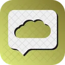 Cloud Chat Cloud Conversation Cloud Communication 아이콘