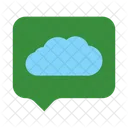 Cloud Chat Cloud Conversation Cloud Communication 아이콘