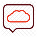 Cloud Chat Cloud Conversation Cloud Communication アイコン