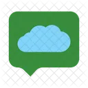 Cloud Chat Cloud Conversation Cloud Communication アイコン