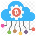 Cloud Mining Network Icon