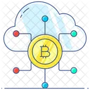 Cloud Money Blockchain Cloud Mining Icon