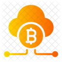 Cloud Mining Bitcoin Bitcoin Up Icon