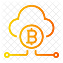 Cloud Mining Bitcoin Bitcoin Up Icon