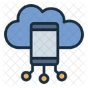 Cloud Mobile Synchronisation Mobile Smartphone Icône
