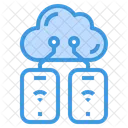 Cloud mobile connection  Icon