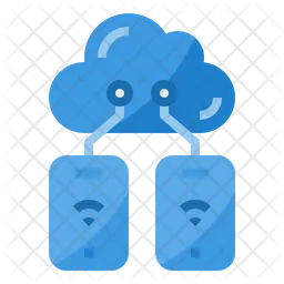 Cloud mobile connection  Icon