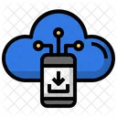 Cloud Mobile Download Smartphone Data Icon