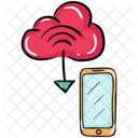 Cloud Mobile Download  Icon