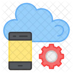 Cloud Mobile Setting  Icon