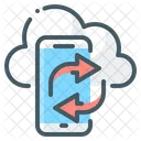 Cloud-Mobilsynchronisierung  Symbol