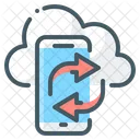 Cloud Mobile Syncing  Icon