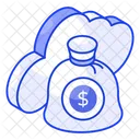 Cloud Money Earnings Icon