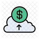 Dollar Cloud Upload Icon