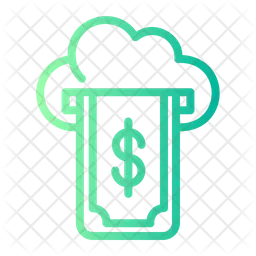 Cloud money  Icon