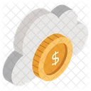 Cloud Money Cloud Earning Cloud Dollar Icon