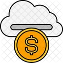 Cloud Money Coin Icon