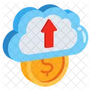 Cloud Money Cloud Income Cloud Earning Icon