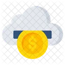Cloud Coin Cloud Dollar Cloud Economy アイコン