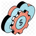 Cloud Money Setting Cloud Money Development Cloud Money Management Icon