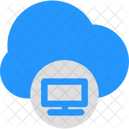 Cloud monitor  Icon