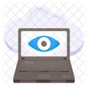 Cloud Monitoring Cloud Inspection Cloud Visualization Icon
