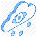 Cloud Monitoring Cloud Computing Cloud Hosting Icon