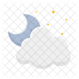 Cloud moon  Icon