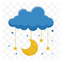 Cloud moon  Icon